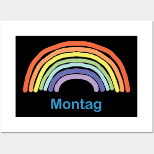 Montag Monday Rainbow Posters and Art